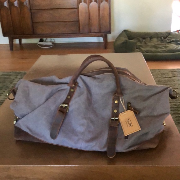 S-Zone 60L Canvas Weekender Duffle Bag - Picture 2 of 6